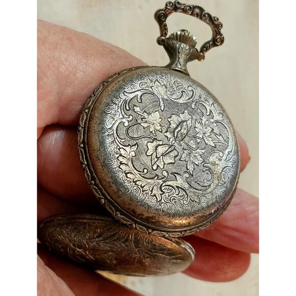 North Star Pocket Watch parts only 17 Jewels Swiss Movement Shock Protected - Picture 3 of 5